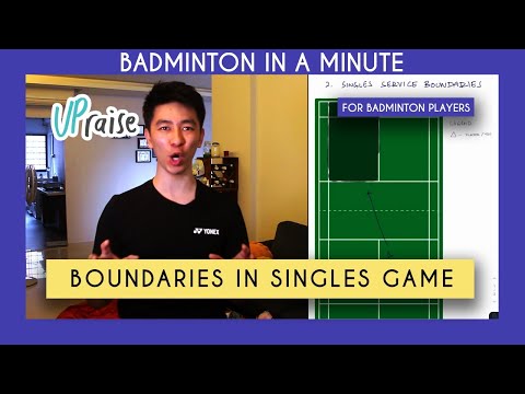 Explaining the Boundaries in a Badminton Singles Game