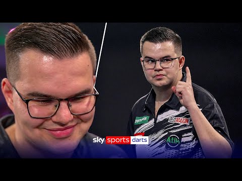 Emotionaler Gian van Veen reagiert auf den Einzug ins ERSTE Finale der Darts-Weltmeisterschaft 🇳🇱