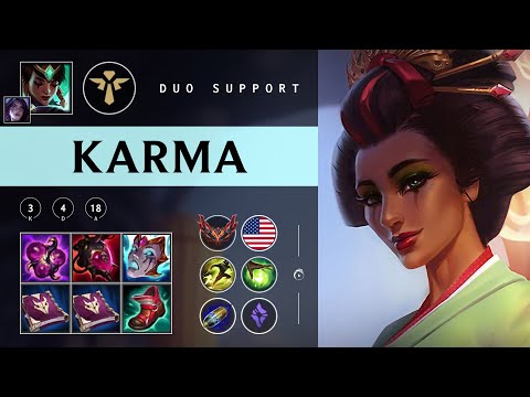 Karma Support vs Pyke - NA Grandmaster Patch 25.24