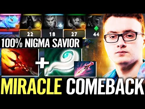 🔥 MIRACLE IS 100% NIGMA SAVIOR — 20.000 Gold Comeback Dagon 5 PUCK vs Alliance Dota 2 Pro