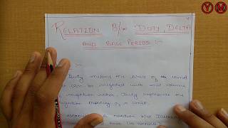 Irrigation- Relation between Duty, Delta and Base period (In Hindi)