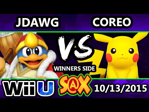 S@X 119 - Jdawg (DeDeDe) Vs. Coreo (Pikachu) SSB4 Tournament - Smash Wii U - Smash 4