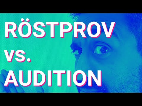 RÖSTPROV vs. AUDITION | Vad är skillnaden? | #Röstskådespelare