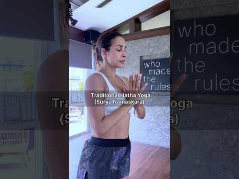 Hatha Yoga Surya Namaskara #yogaposes #yogapractice #motivation #hathayoga #malaikaarora #divayoga