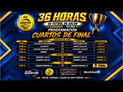 🔴EN VIVO:1ER CRUZADO ALCALDÍA DE SAN BERNARDO VS CHAUFÁN HUMILDAD -36 HORAS FÚTBOL DE SALÓN ICONONZO