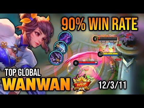 90% WIN RATE | WANWAN BEST BUILD 2022 | TOP GLOBAL WANWAN GAMEPLAY | MOBILE LEGENDS✓
