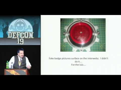 DEF CON 19 Hacking Conference Presentation By   The Dark Tangent and LosTboY   Welcome   Making of the badge   Video clip1