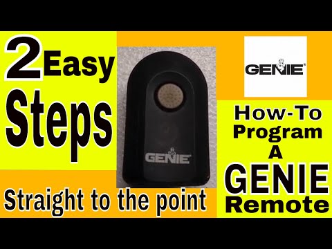 Genie Garage Door Remote Programming 2 Easy Steps