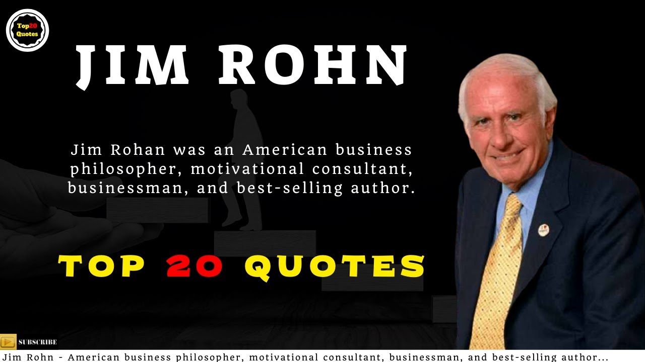 Jim Rohn Motivational Quotes  - Top 20 Quotes