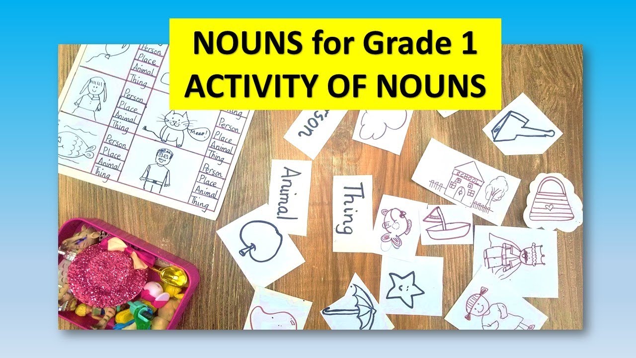 NOUNS ACTIVITY || Nouns for Grade 1 || Naming Word Nouns for kids