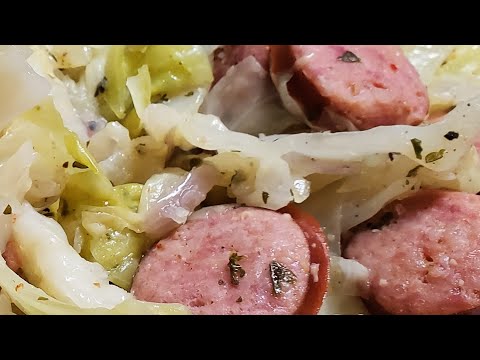 Ninja Foodi Cabbage & Kielbasa Low Carb Recipes 3...
