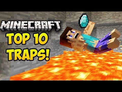 TOP 10 BEST MINECRAFT TRAPS IN MINECRAFT! (Minecraft Redstone Traps) (Minecraft Top 10 Traps)
