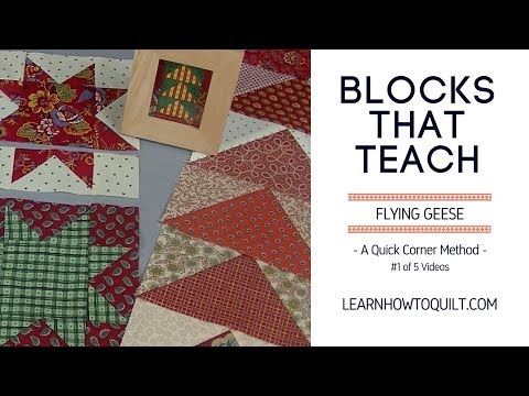 Flying Geese - A Quick Corner Method (#1 of 5)