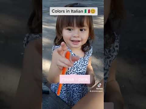 learning colors in italian con la mia bella bambina 🥰