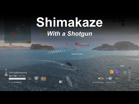Shimakaze - With a Shotgun - World of Warships Legends - Stream Highlight