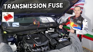 KIA OPTIMA TCU FUSE, TRANSMISSION CONTROL MODULE FUSE LOCATION REPLACEMENT
