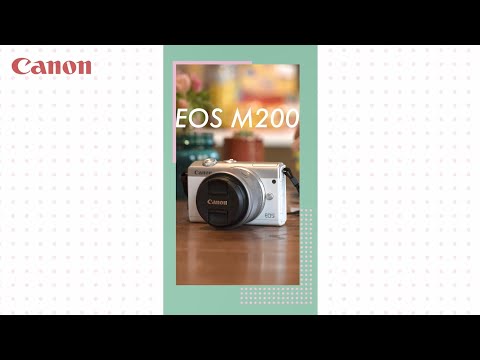 EOS M200 ミラーレス一眼カメラ ダブルレンズキット EOSM200WHWLK