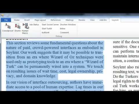 Soylent: A Word Processor With A Crowd Inside