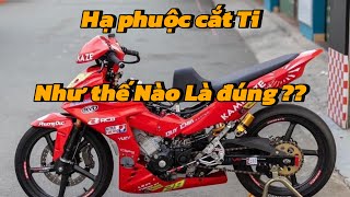 Cách hạ phuộc Cắt Ti cho đúng ??? #baonhotvungtau #exciter #yamaha