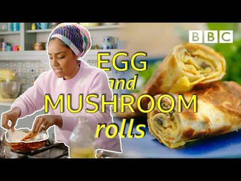 Nadiya's 5 minute crispy egg rolls - BBC