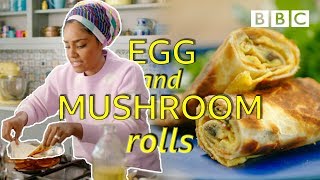 Nadiya's 5 minute crispy egg rolls - BBC