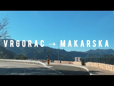 Driving From Vrgorac to Makarska, Croatia 