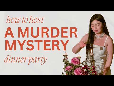 How to Host a Murder Mystery Dinner Party ✨ Hosting Vlog