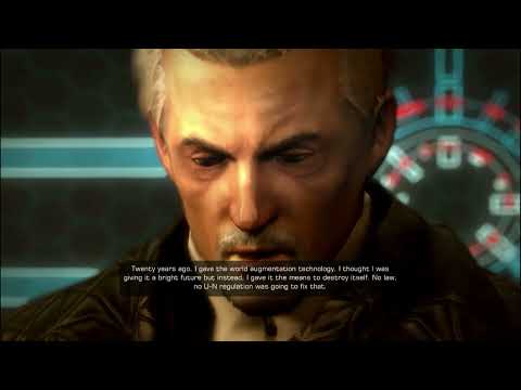 Deus Ex: Human Revolution - HUGH DARROW (ALL DIALOGUE/ENDING)