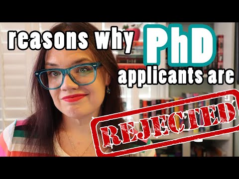 Reasons PhD applicants are rejected | Advice for a successful PhD application
