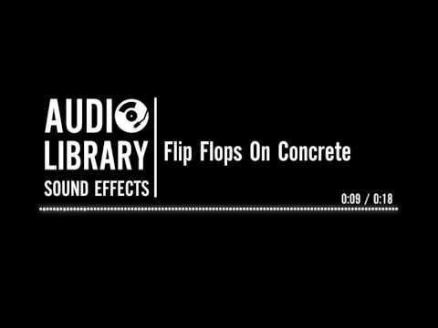 Flip Flops On Concrete - Sound Effect