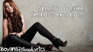 Miley Cyrus - Robot (Lyrics Video) HD