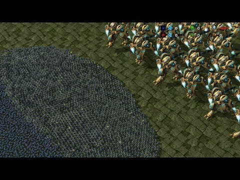 30 GIANT ZEALOTS vs 2000 MARINES - Starcraft 2 MASSIVE Battles