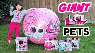 GIANT LOL SURPRISE PETS BALL! Series 4 Wave 2 L.O.L. Eye Spy Pets Biggie Pets Supreme Pet #PetsofLOL