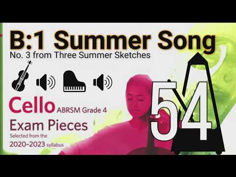 B:1 Summer Song | ABRSM | Cello Grade 4 | 2020-2023 | 54