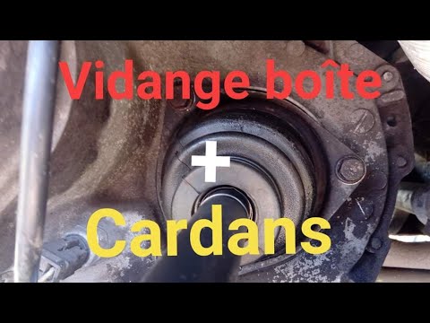 Vidange boîte + remplacement cardans Super 5, gearbox oil change