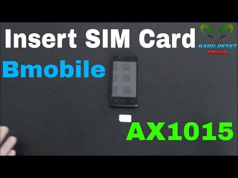 Bmobile AX1015 Insert The SIM Card
