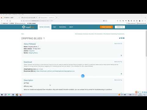 Cyber Security | Ethical Hacking |  Pentesting Lab | Vulnhub |  Walkthrough | Drippingblues