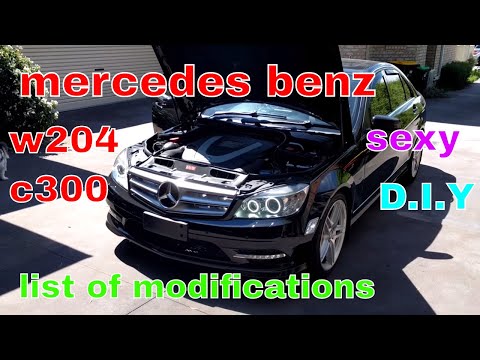 mercedes benz w204 c300 RHD intro and list of mods and diys you can do yourself