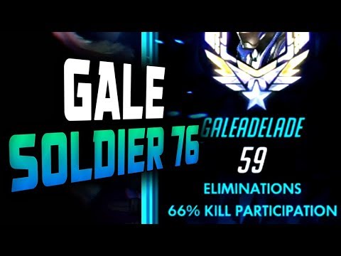 Unstoppable Carry Soldier 76 - Gale! 59 ELIMS! [ OVERWATCH SEASON 16 TOP 500 ]