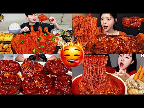 Extreme SPICY FOODS For Mukbang (compilation)
