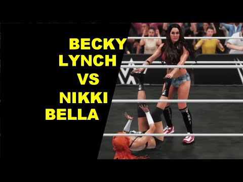 WWE 2K18 Becky Lynch vs Nikki Bella