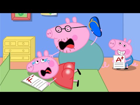 George Is Smart And Peppa Is A Bad Student, Right? | Peppa Pig Funny Animation