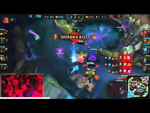 FW NL Jinx Pentakill FW vs CLG Group Stage Week 2 Day 1 10/8/2015