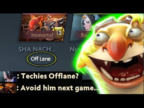 Techies is a Pos3 (OFFLANER) hero in 7K MMR..🔥
