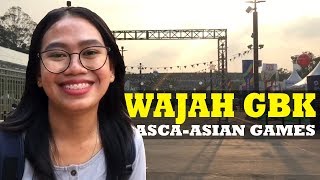 Satu Hari Pasca-Asian Games, Ornamen di GBK Mulai Dibongkar