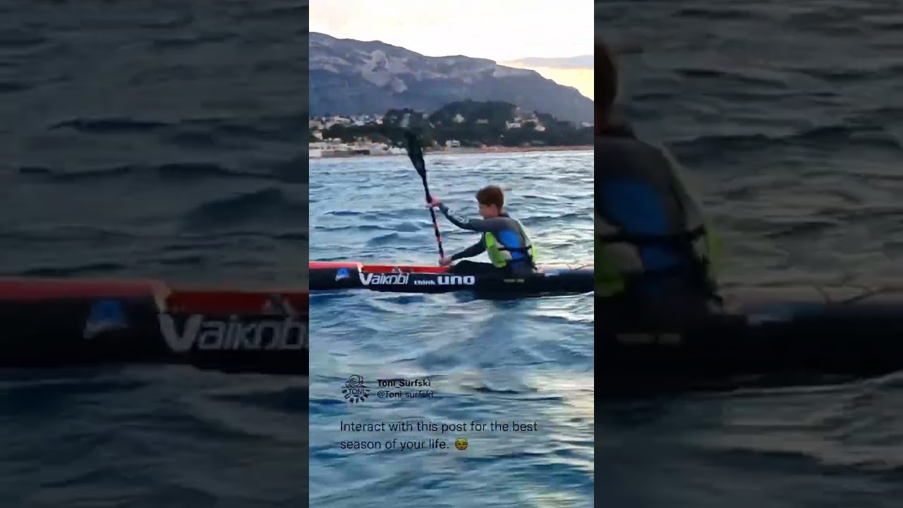 Surfski upwind paddling 🌊