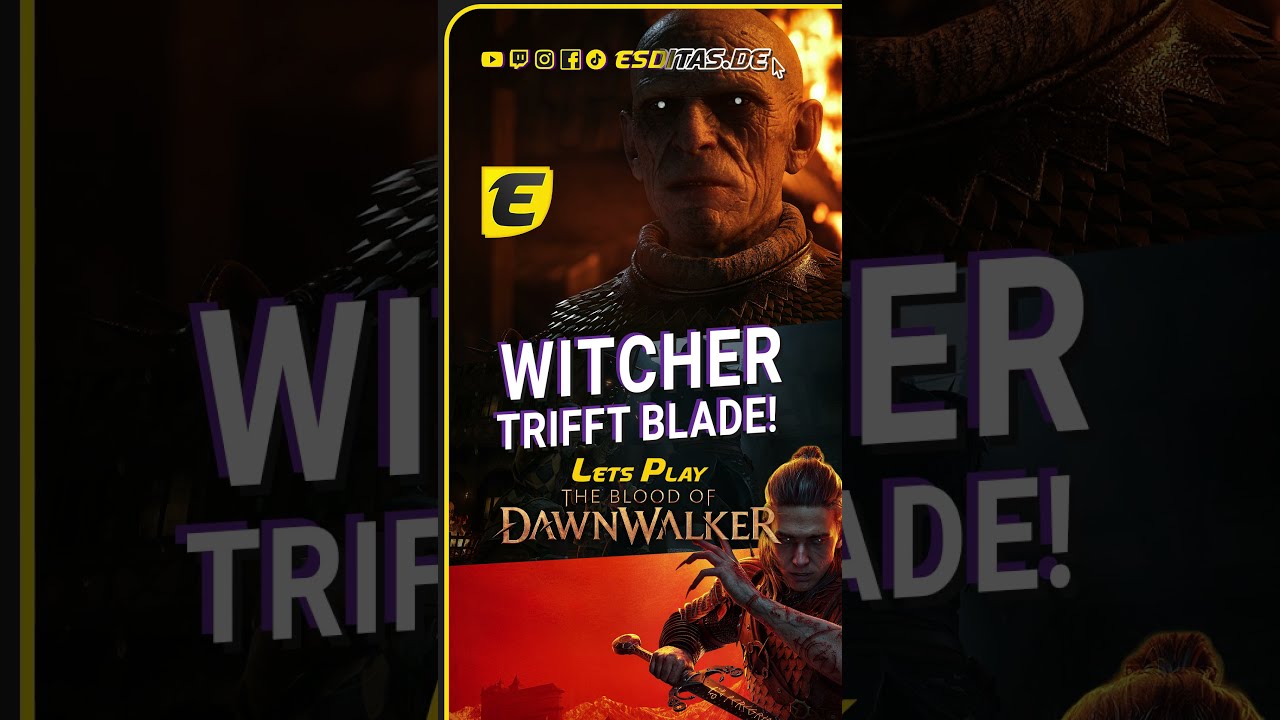 🟨 Witcher trifft Blade! 🩸🦇 DAWNWALKER #shorts #esditas