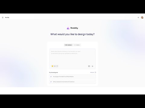 Readdy video preview