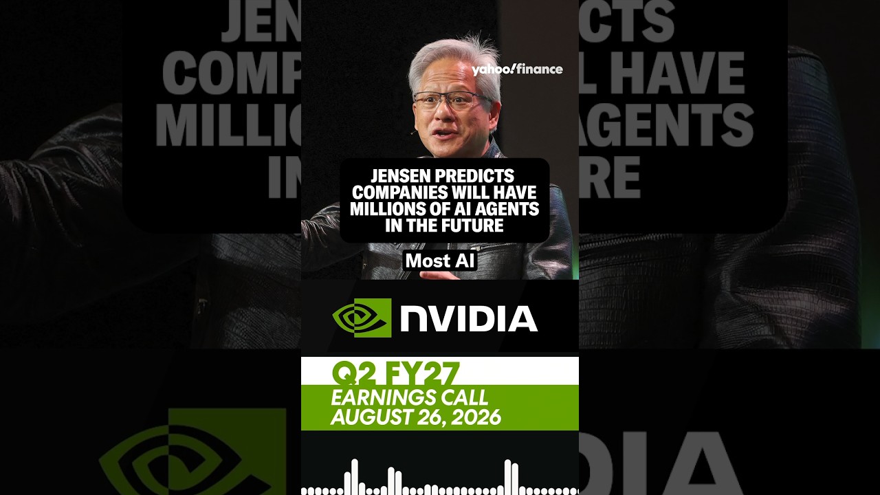 Jensen Huang predicts companies will have millions of AI agents in the future. 🤖