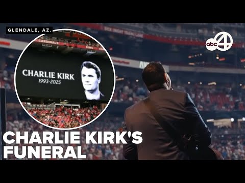 Memorial service & funeral for Charlie Kirk in Glendale, AZ